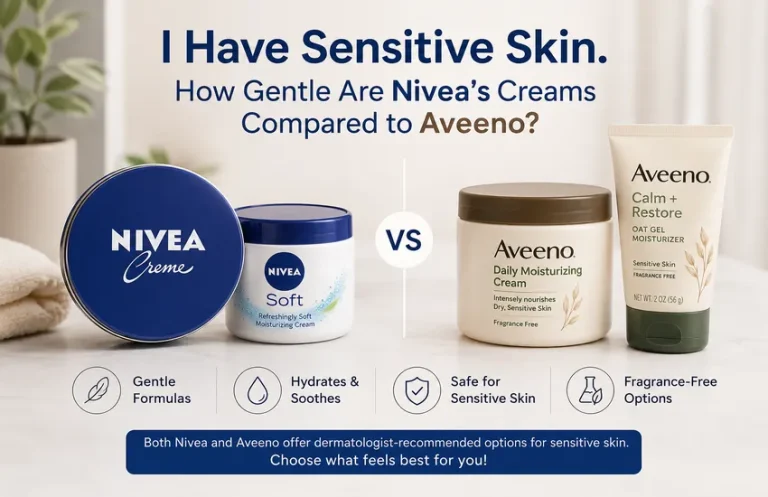 I Have Sensitive Skin. How Gentle Are Nivea’s Creams Compared to Aveeno? i have sensitive skin. how gentle are nivea’s creams compared to aveeno?
